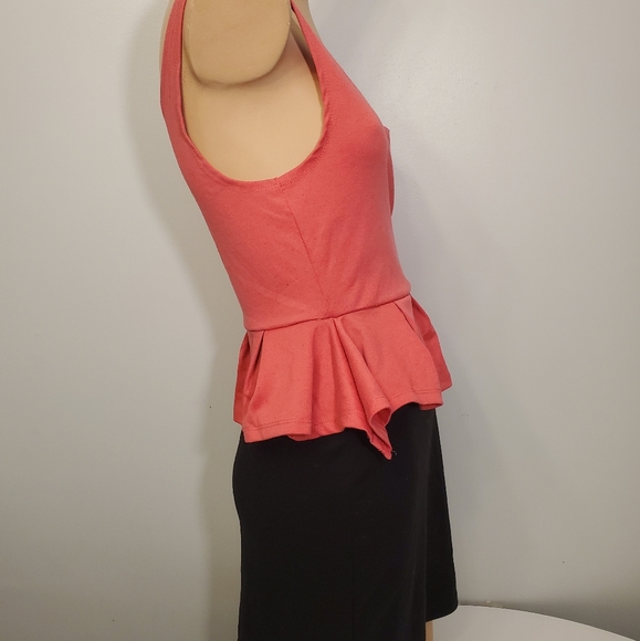 Cute 2 Tone Peplum Dress Large - Picture 4 of 7